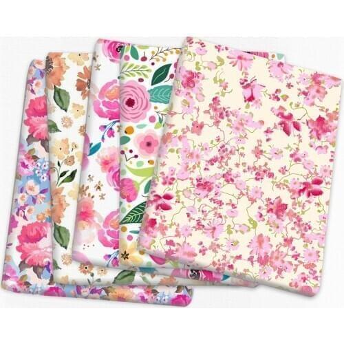 Polyester cotton Fabric Patchwork Tissue Kid Home Textile Sewing Doll Dress Curtain,1Yc14569