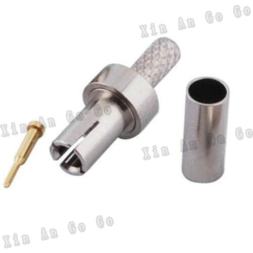 TS9 male crimp RF Coxial connector TS9 male Plug straight Crimp ZTE antenna for RG316 RG174 LMR100 coaxial cable fast ship