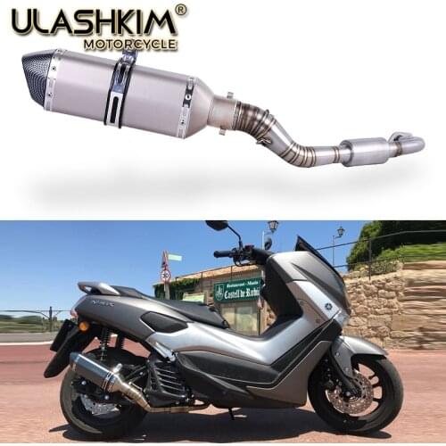 NMAX155 Motorcycle Exhaust Muffler Slip On Full System Contact Pipe For YAMAHA NMAX 155 125 N MAX155 Exhaust