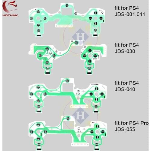 Replacement For Sony Playstation 4 PS4 / Pro JDS 055 040 030 001 011Controller Conductive Film PCB Circuit Keypad flex Cable