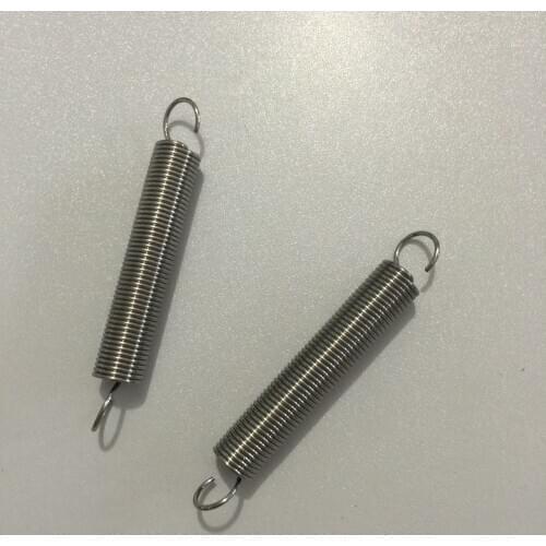 2 Pcs Tension Coil Extension Spring Hook 1*7cm