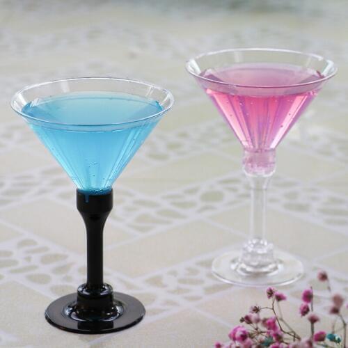 20pcs High quality 150ml creative transparent dessert plastic cup wedding birthday party pudding ice cream wine cup with lid