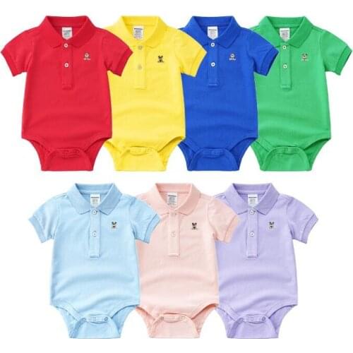 2021 Summer Jumpsuit Infant Costume Short Rompers Cotton Clothing Baby Clothes Newborn Baby Girl Boys baby bodysuit Kids
