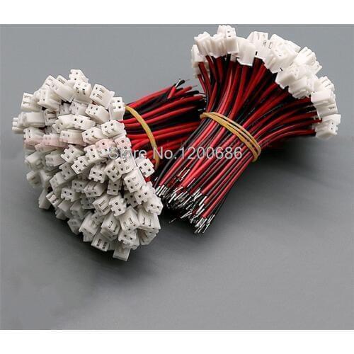 24AWG 2PIN XH2.54 20CM Min Micro JST XH2.54 2PIN Male Plug With Red Black Terminal Wire Cable WIRE HARNESS