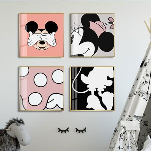 5D DIY Diamond Painting Disney Cute Cartoon Mickey Mouse Poster Anime Diamond Mosaic Embroidery Cross Stitch Art Home Decor Gift