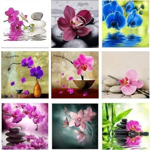 Zooya Stitch Diamond Painting Orchid Diamond Embroidery 5D Painting Cross Stitch Diamond Painting 5D Mosaic Gift Handmake Jq615