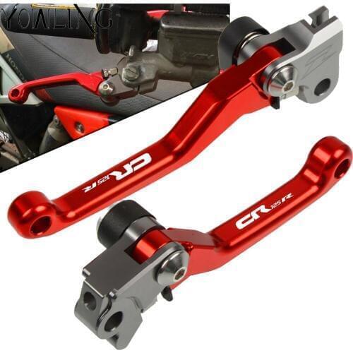 Motorbike CNC Aluminum Folding Brake Clutch Lever For HONDA CR125R CR 125R 2004 2005 2006 2007 Dirt Bike Motocross handle levers
