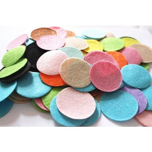 DIY 4CM Felt circle Round fabric pads accessory, fabric flower accessories for hair flower 200PCS