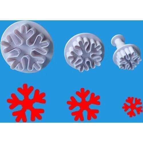 Snow Shapde Mould Fondant Ice Cube Mould Pudding Candy Soap Candle Molds Baking Cake Decoration Tool