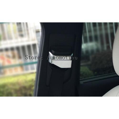 Chrome Safety Belt Decoration Cover Tirm For Mercedes Benz GLA CLA B Class 200 W117 C117 Car Accessories Set of 2pcs