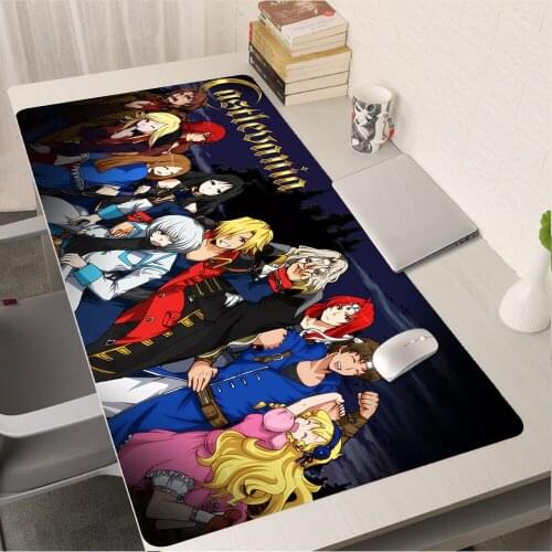 Mouse Pad Castlevania Gamer DeskMat Rug PC Gamer Cabinet Gaming Accessories Varmilo Mausepad Mice Keyboards Computer Peripherals