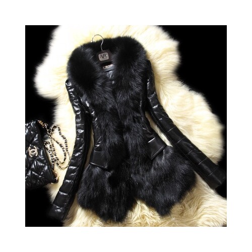 Plus Size 5XL Winter Jacket Women Fur Coat Female Leather Cotton Jacket Padded Thick Wool Collar Jacket Student Jacket Spring