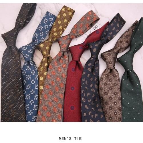 Linabiway 8cm 2021 New Style Formal Dress Neck Tie Male Casual Floral Neckties for Wedding Party Tuxedo Bow Tie Accessory