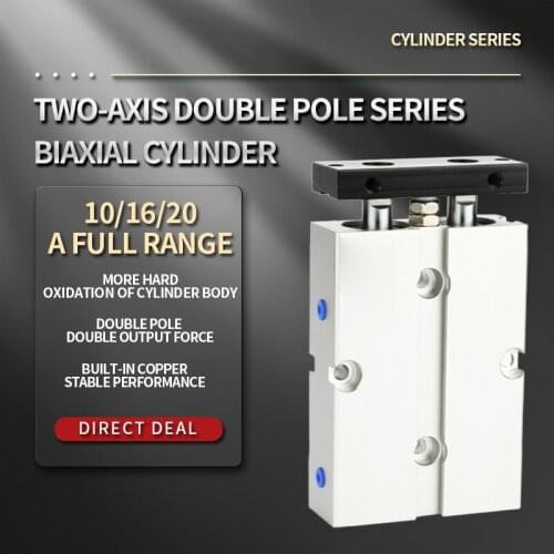 TN air cylinder small pneumatic 10/16/20*10/20/25/30/35/40/45/50/60/70/75/80/90/100/125/150/175 /200 Double-axis double-rod