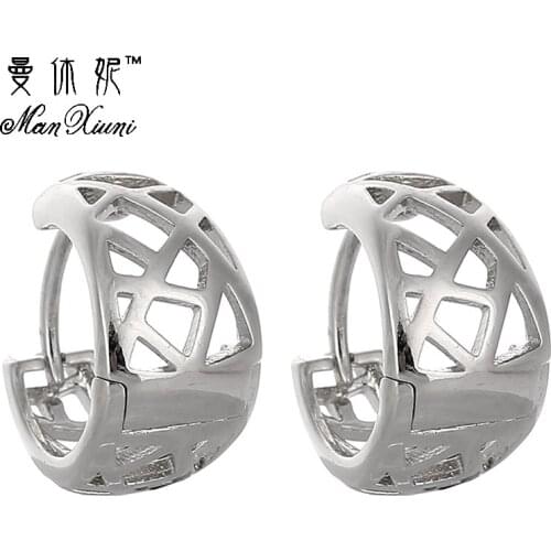 Manxiuni Hot Sale Earring Stud CZ Zircon Geometric Jewelry Stud Earrings Alloy Plated For Women