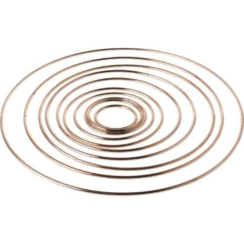 Metal Dream Catcher Dreamcatcher Ring Macrame Craft Hoop DIY Accessory 35-190mm L4MF