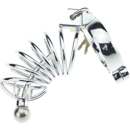 Male Chastity Cock restraint with urethral bar chastity belt penis enlargemeny vaccum pump
