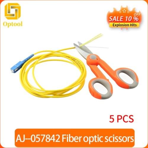 5PCS Splice fiber optic tool kits Fiber Optic Tool Fibre stripping optical fiber Kevlar Scissors Hand Tool Drop Free Shipping