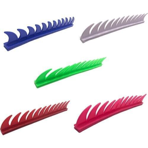Motorcycle Soft Rubber Helmet Mohawks Stickers Saw Blade Spike Strip