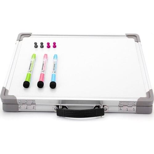 NEW-Small White Board 30cm x 40cm Foldable netic Double-Sided Desktop Whiteboard Easel for Office Teaching Training