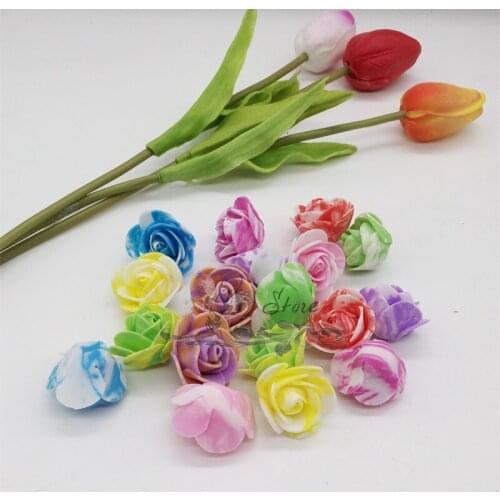 NEW 100PCS/Bag PE Foam Rose Handmade DIY Wedding Home Decoration Multi-use Artificial Flower Head
