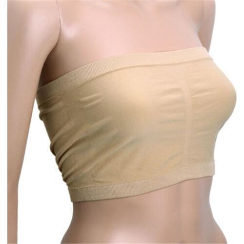 New Fashion Women Tube Tops Ladies Strapless Seamless Tops Clothes Boob Bandeau Tube Tops Unpadded Bra