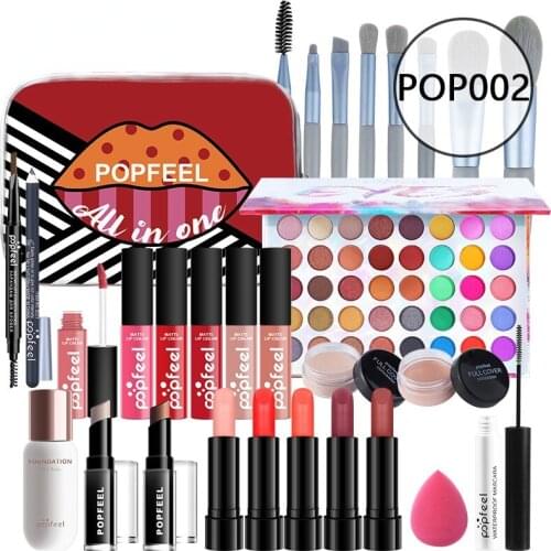 New Product Makeup Set, Eye Shadow Concealer Lipstick Lip Gloss Brushes Lip Gloss Set Ladies Makeup Cosmetic Sets