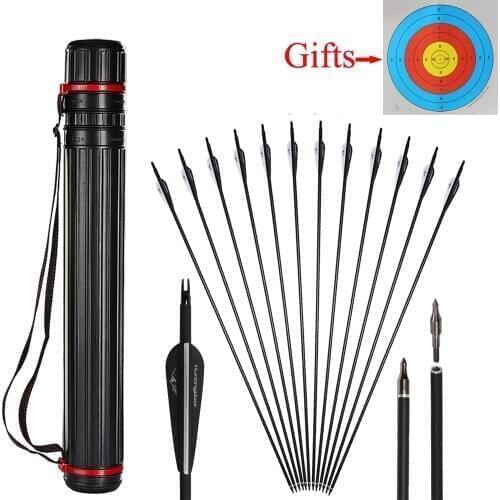 2020 New Match Huntingdoor Quiver Black Archery Box Hunting Bag Quiver for Arrows Bow and Arrow Accessories with Free Gifts