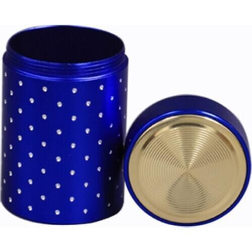 Xin Jia Yi Packing Metal Washing Powder Tin Jar Fashion Colorful Aluminium Tin Jar Mate Black Finished Aluminum Tin Jar