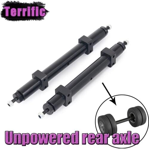 120mm 140mm Metal Unpowered Rear Axle for 1/14 Tamiya RC Trailer Truck DIY Modification Upgrade Parts