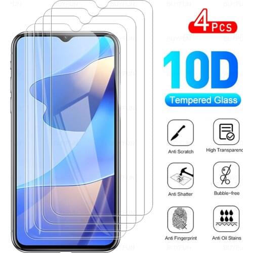 4Pcs Full Cover Protective Glass For OPPO A16 2021 Phone Screen Protector Glasses Film For O PPO A 16 16A OPPOA16 CPH2269 6.52"
