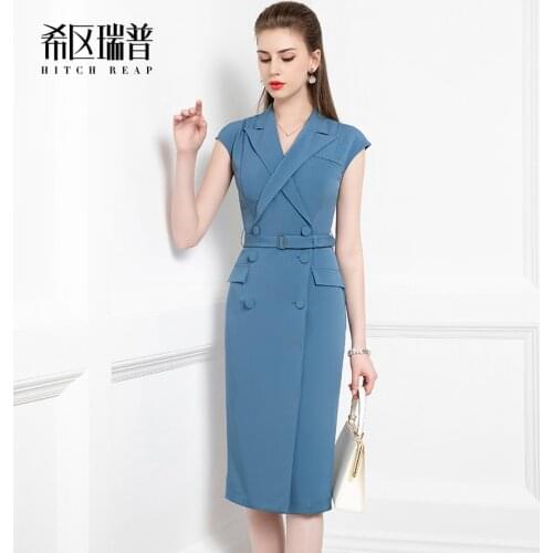 High End Celebrity Temperament Dress Womens Summer 2021 New Fashion Professional Slim Suit Skirt