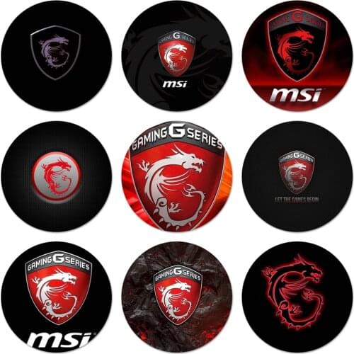 58mm MSI Dragon Logo Badge Brooch Pin Accessories For Clothes Backpack Decoration gift