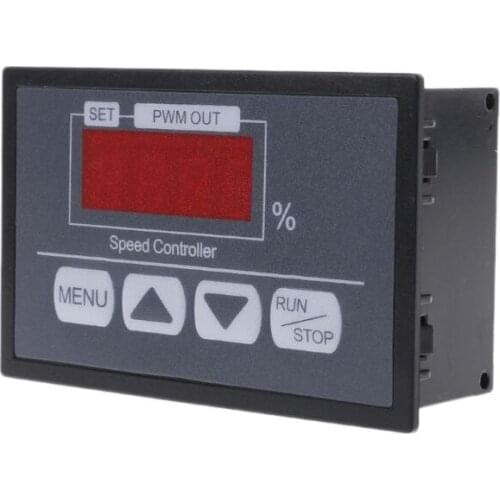 6-60V PWM DC Motor Speed Controller With Digital Display Panel Button Governor
