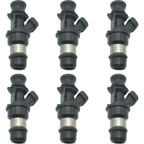 6Pcs Car Fuel injector for GMC Cadillac Chevrolet 2001-2007 V8 4.8L 5.3L 4 holes OEM 25317628 25323974