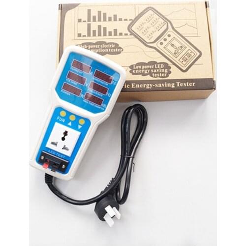 Digital Handheld electricity monitor handheld power meter measure A V Hz power factor active power and annual power consumption