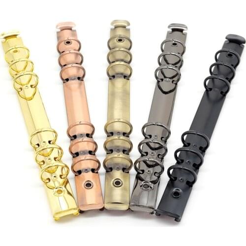 Colorful metal spiral binder clip stainless steel A5 A6 binder file folder clip ring binder clip iron clip