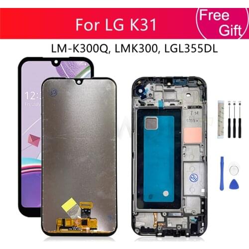 For LG K31 LCD Display Touch Screen Digitizer Assembly LM-K300Q LMK300 LGL355DL Display Replacement Repair Parts 5.7"