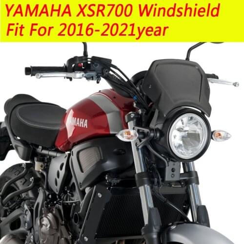 For YAMAHA XSR700 XSR-700 2016-2021 XSR 700 19' Motorcycle Accessories Cafe Sports Frontal Plate WindScreen Windshield Deflector