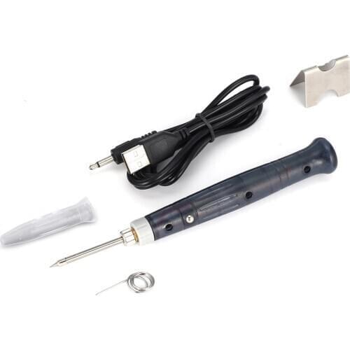 5V 8W USB Mini Powered Electric Soldering Iron Solder Pen Welding Gun Hand Tools Rapid Heating Touc h Switch Welding Solder