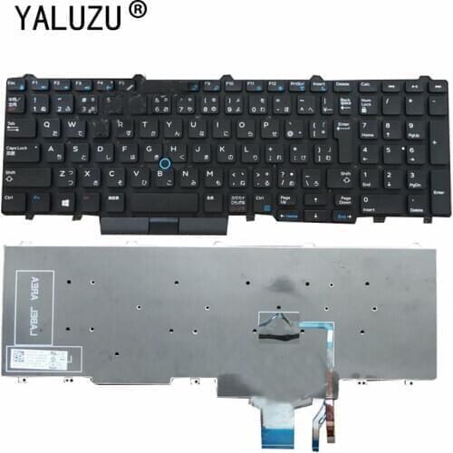 JA JP Laptop Keyboard FOR Dell Latitude 5550 5580 E5550 E5570 E5580 Borderless with pointing stick with backlight
