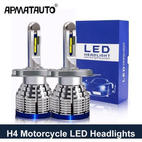 Motorcycle LED 6000K Headlight Bulb Head Fog Lamp Lights L12-H4/9003 Hi/Lo Beam For Honda Goldwing 1500 1988-1997 For Kawasaki