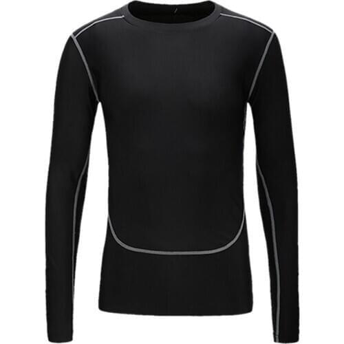 Men Fitness Basketball Running Training Quick-Dry Slim Long Sleeve Top T-Shirt