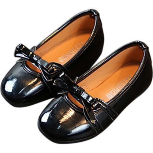 New Autumn Children Shoes Girls Shoes sequins Bow Princess leather shoes Girls Casual Shoes dance shoes