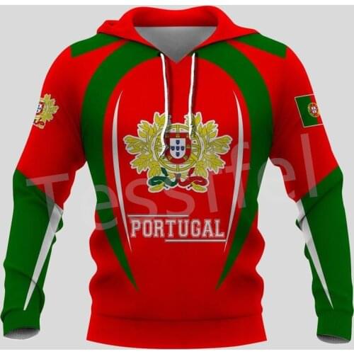 Tessffel New Brand Country Portugal Flag Symbol Harajuku Tracksuit 3DPrint Streetwear Pullover Autumn Funny Hoodies Men/Women 17