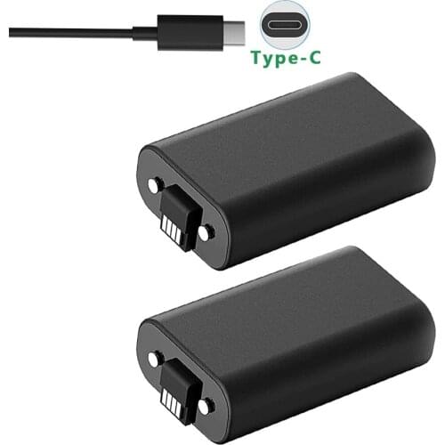 Polymer Battery+ 3m Type-C Charging Cable For Xbox Wireless Game Controllers Replacement Batteries for Xbox Series S X