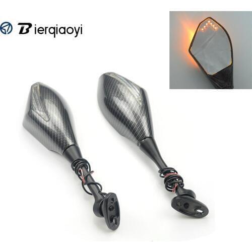 2Pcs Motorcycle Turn Signals Rear View Side Mirrors For Honda CBR 600 RR 2003-2014 CBR1000RR 2004-2007 CBR250R 2011-2013 CBR500R