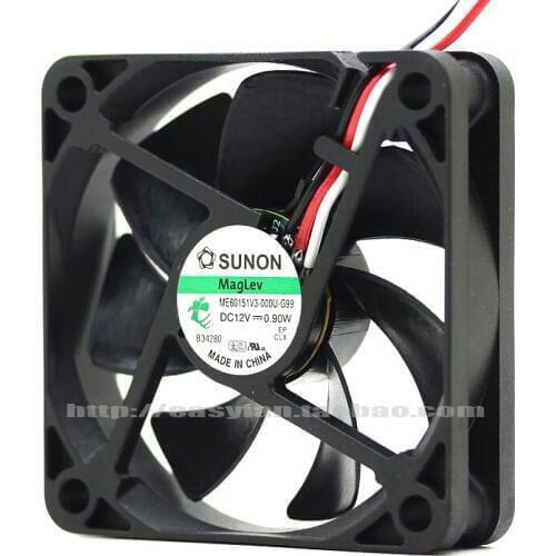 SUNON ME60151V3-000U-G99 DC 12V 0.9W 60x60x15mm Server Cooling Fan
