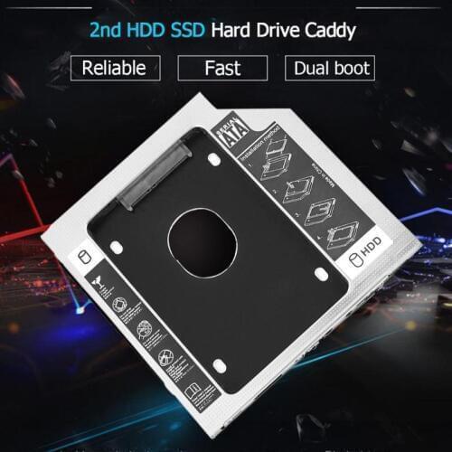 Universal Hard Disk Drive Bay 2.5 2nd 9.5mm Ssd Hd SATA Hard Disk Drive HDD Caddy Adapter Bay for Apple SuperDrive 21" 27" iMac