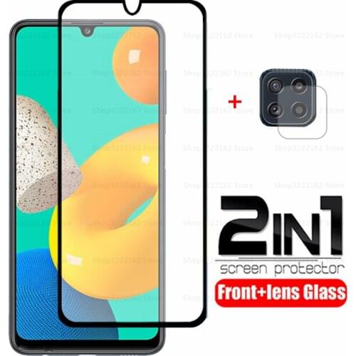Full Glue Glass For Samsung Galaxy M32 Screen Protector Tempered Glass Protective Phone Film For Samsung M32 M62 M42 M02 M51 M31